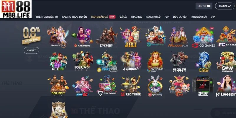 Kho game độc quyền chỉ có tại nhà cái M88 châu Á.